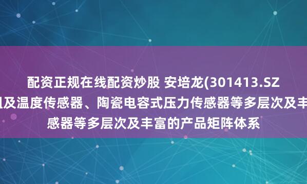 配资正规在线配资炒股 安培龙(301413.SZ)：已构建热敏电阻及温度传感器、陶瓷电容式压力传感器等多层次及丰富的产品矩阵体系