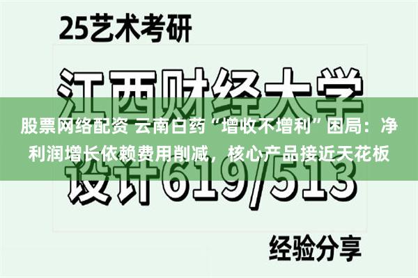 股票网络配资 云南白药“增收不增利”困局：净利润增长依赖费用削减，核心产品接近天花板