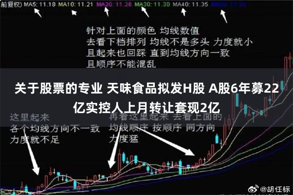 关于股票的专业 天味食品拟发H股 A股6年募22亿实控人上月转让套现2亿